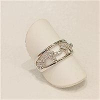 Anello Vidali Gioielli Donna in Oro bianco Zircone ANOR-19-34 - ANOR-19-34